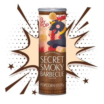 OMYPOP Barbecue ízű popcorn