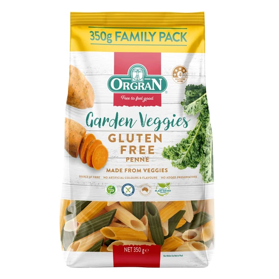 Gluténmentes ORGRAN Zöldséges penne tészta 